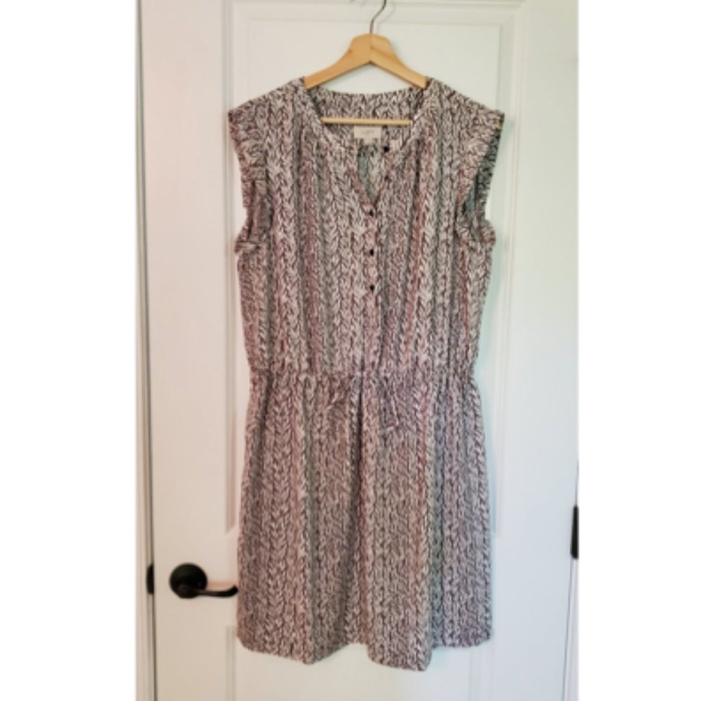 LOFT Gray Summer Dress